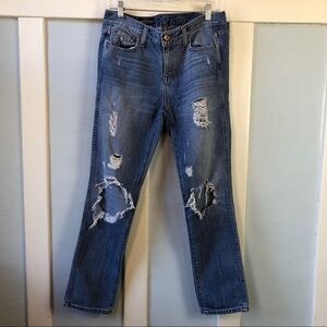 J. Crew Vintage Straight Jeans w/ Holes